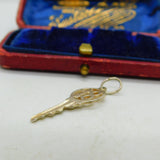 Sterling Silver 18th Birthday Key Charm Pendant Vintage c1970