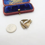 Sterling Silver Sailing Ship Charm Pendant Vintage c1970