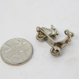 Sterling Silver Opening Vespa Motorbike Charm Pendant Vintage c1970