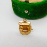 9ct Yellow Gold Good Luck Wishing Well Charm Pendant Vintage 1973 Birmingham