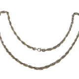 Sterling Silver Cable Link Chain Necklace Vintage c1970s 44cm Length