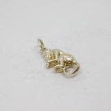 Sterling Silver Monkey Charm Pendant Vintage c1970