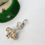 Sterling Silver Ballerina Charm Pendant Vintage c1970