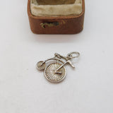 Sterling Silver Penny Farthing Bicycle Charm Pendant Vintage c1970