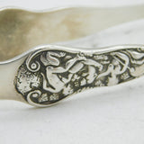 Victorian Sterling Silver Neoclassical Pattern Sugar Tongs Antique 1884 London