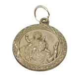 Sterling Silver St Christopher Charm Pendant Vintage c1970