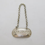 George III Sterling Silver Anchovy Sauce Ticket Antique 1789 London