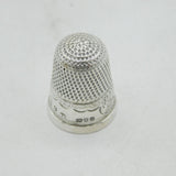 Edwardian Sterling Silver Sewing Thimble Antique 1904 London