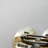 Victorian Sterling Silver Pair of Gents Cufflinks Antique 1887 Chester