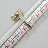 Sterling Silver Sparkling CZ Knot Front Dress Ring Vintage c1990 Size V