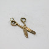 Sterling Silver Scissors Form Charm Pendant Vintage c1970s
