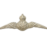 WWII-era Sterling Silver RAF Wings Sweetheart Brooch Pin Antique c1940