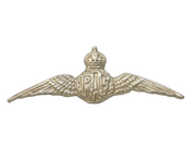 WWII-era Sterling Silver RAF Wings Sweetheart Brooch Pin Antique c1940
