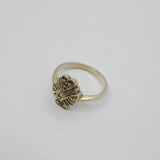 Sterling Silver Marcasite Art Deco Dress Ring Antique c1930 Size J