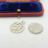 Sterling Silver Commemorative 18th Birthday Charm Pendant Vintage c1970