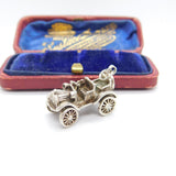 Sterling Silver Traditional Motor Car Charm Pendant Vintage c1970