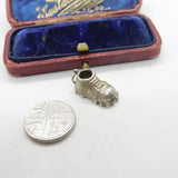 Sterling Silver Football Boot Charm Pendant Vintage c1970