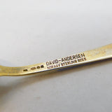 David Andersen Norwegian Sterling Silver Gilt Blue Enamel Vintage 1978 London