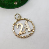 Sterling Silver Twenty-One Charm Pendant Vintage c1970