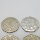 Collection of EEC New Decimal 50p Coins Vintage 1973