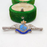 WWII-era Sterling Silver & Enamel 'Fleet Air Arm' Sweetheart Brooch Antique
