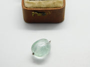 Sterling Silver Little Blue Bead Charm Pendant Vintage c1970