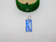 Sterling Silver Enamel Bermuda Charm Pendant Vintage c1970