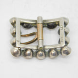 Victorian Sterling Silver Paste Set Small Buckle Antique 1895 Chester