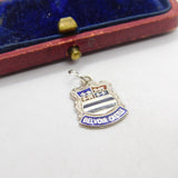 Sterling Silver Belvoir Castle Enamel Charm Pendant Vintage c1970