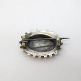 Victorian Sterling Silver Aesthetic Floral Brooch Antique c1880s