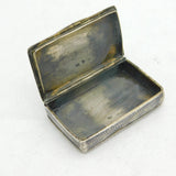 19th Century Russian Silver Niello City Scene Snuff Box Antique 1851 Moscow