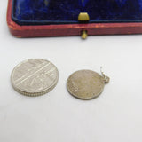 Sterling Silver St Christopher Travel Charm Pendant Vintage c1970