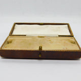 Edwardian Tooled Leather Bracelet Jewellery Display Box Antique c1910s