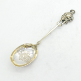 Victorian Silver Plated Henry VIII Cast Character Serving Spoon Antique c1890s