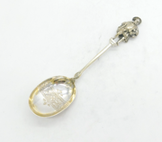 Victorian Silver Plated Henry VIII Cast Character Serving Spoon Antique c1890s