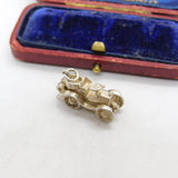Sterling Silver Motor Car Charm Pendant Vintage c1970