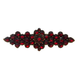 19th Century Austro-Hungarian Silver Gilt Bohemian Garnet Brooch Antique