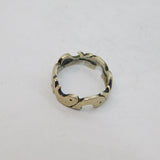 Sterling Silver Stylised Dolphin Fish Studio Band Ring Vintage c1970s Size J