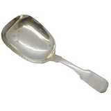 Victorian Sterling Silver Fiddle Pattern Tea Caddy Spoon Antique 1839 London