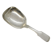 Victorian Sterling Silver Fiddle Pattern Tea Caddy Spoon Antique 1839 London