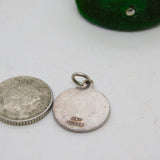 Sterling Silver Enamel Balmoral Castle Charm Pendant Vintage c1970