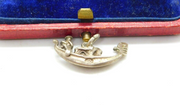Sterling Silver Venetian Gondolier  Charm Pendant Vintage c1970