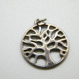 Sterling Silver Tree of Life Charm Pendant Vintage c1970