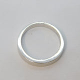 Sterling Silver Graduating Band Ring Vintage c1970 Size M 1/2