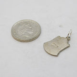 Sterling Silver Enamel Norway Shield Charm Pendant Vintage c1970s