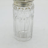 Victorian Sterling Silver & Cut Glass Cruet Pot Antique c1840 Sheffield