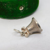 Sterling Silver Bell Charm Pendant Vintage c1970