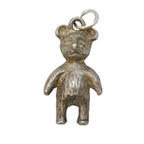 Sterling Silver Teddy Bear Charm Pendant Vintage c1970s