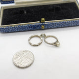 Sterling Silver Wedding & Engagement Ring Charm Pendant Vintage c1970