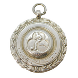 Sterling Silver Football or Soccer Sporting Fob Medal Antique 1947 Chester